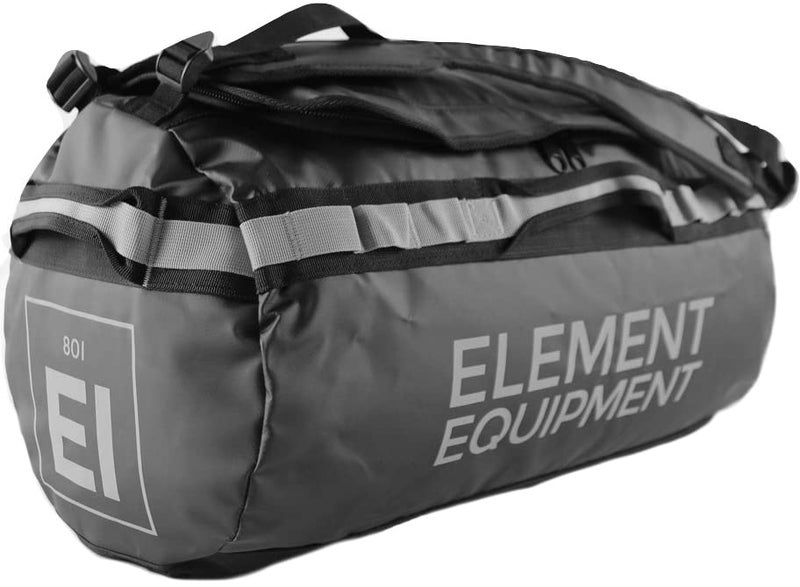 Element Equipment Trailhead Duffel Bag Shoulder Straps Waterproof Black/Grey Large - Image 1